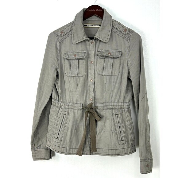 Anthropologie Daughters Of The Liberation Women 6 Jacket Utility Military Green - Picture 2 of 12